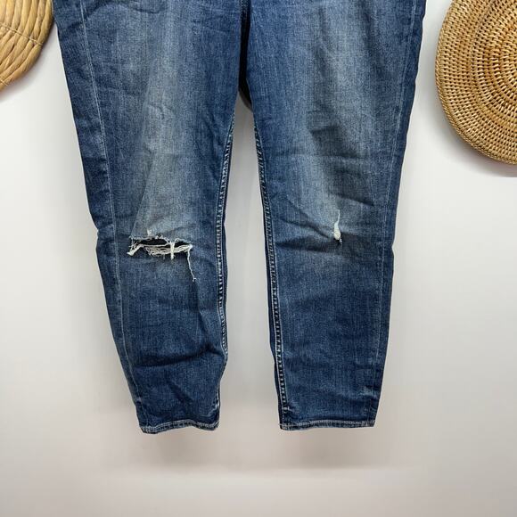 Silver Jeans Co Cropped Distressed Avery Skinny Crop Denim Jean Plus Size 18 - Picture 4 of 6